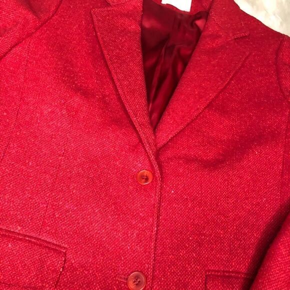 Vintage 1980/90s Pendleton Woolen Mills Red Blazer - Picture 4 of 13